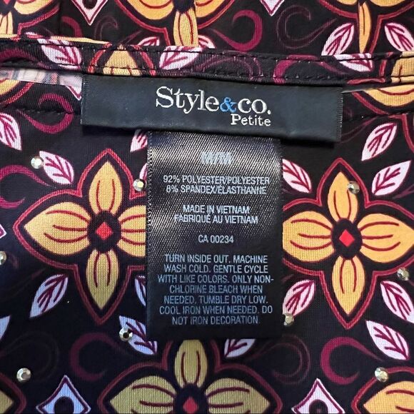 3 for $30! Style & co patterned blouse‎ - Picture 4 of 8